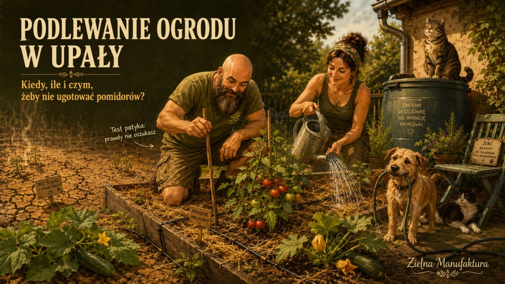 Podlewanie ogrodu w upały — kiedy, ile i czym (żeby nie ugotować własnych pomidorów)