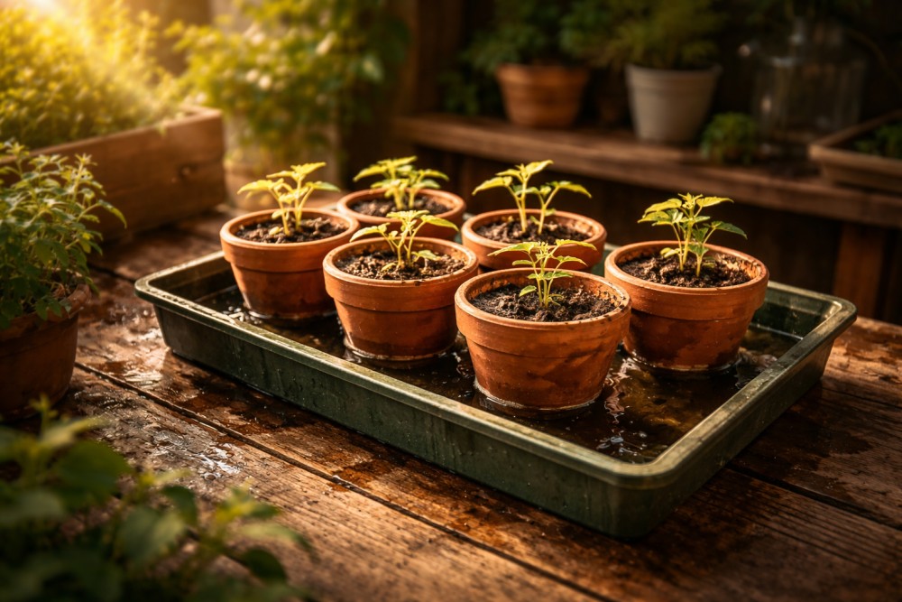 Podlewanie rozsady: jak nie utopić pomidorów przed sezonem