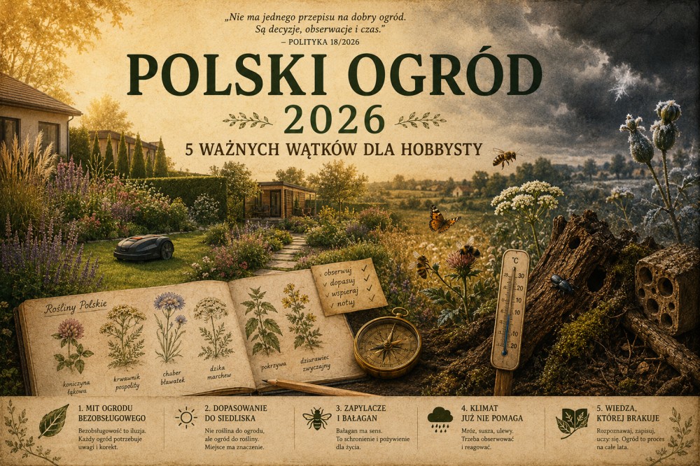 Polski ogród między porządkiem a dzikością. Czytamy "Politykę" i wyciągamy wnioski