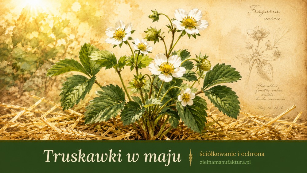 Truskawki w maju — ściółkowanie, ochrona i 5 błędów