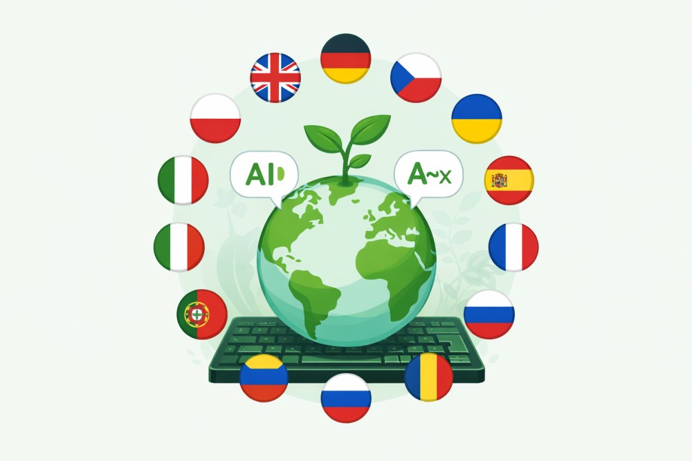 Zielna Manufaktura mówi w 12 językach! Nowy system tłumaczeń AI