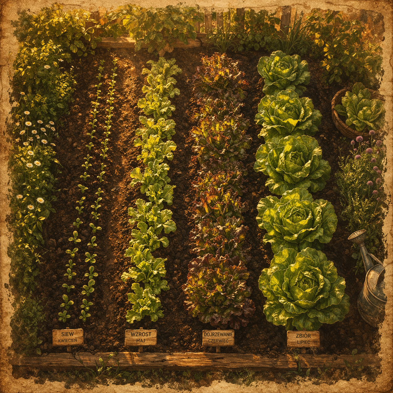 Siew sukcesyjny — żeby nie mieć 40 sałat naraz