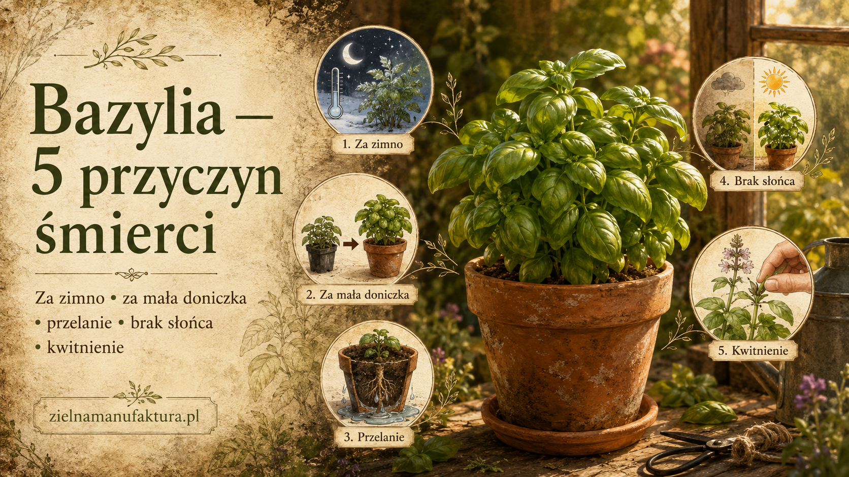 Bazylia — dlaczego umiera i jak ją ocalić