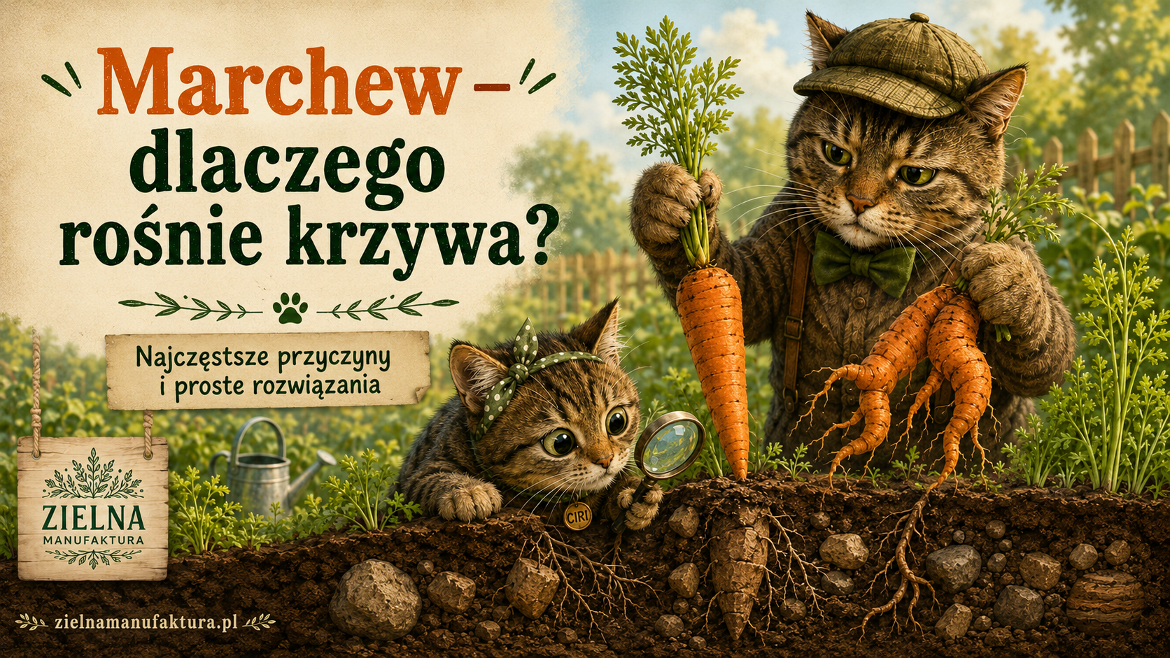 Marchew — dlaczego rośnie krzywa i jak temu zapobiec