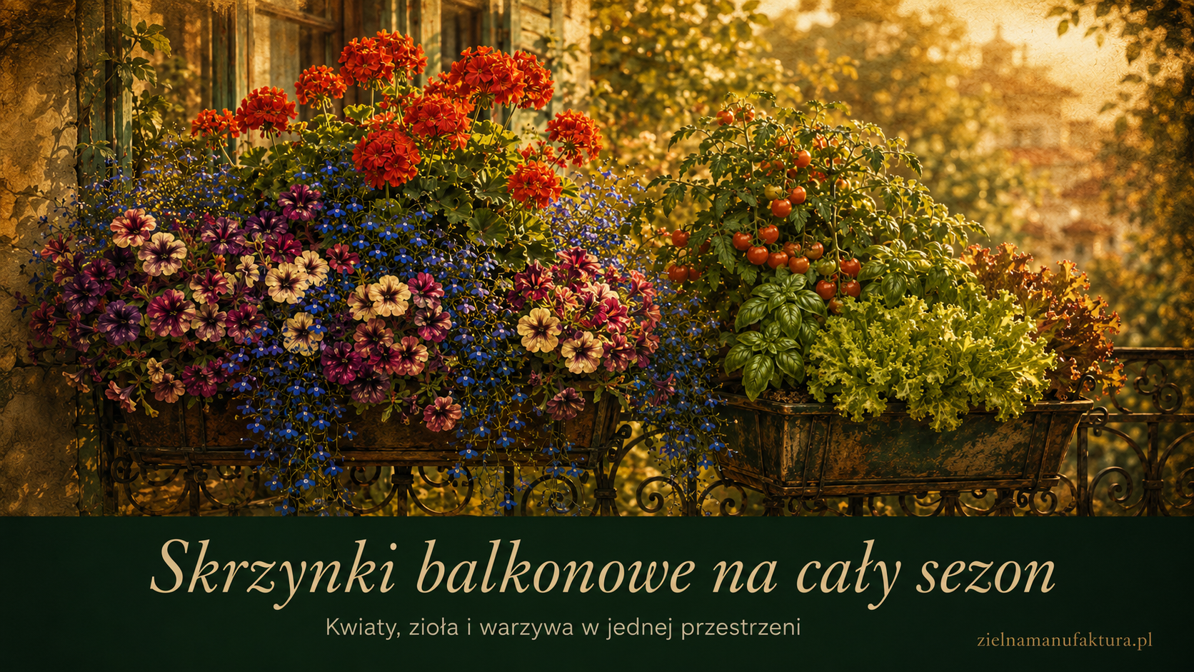 Skrzynki balkonowe — jak obsadzić na cały sezon